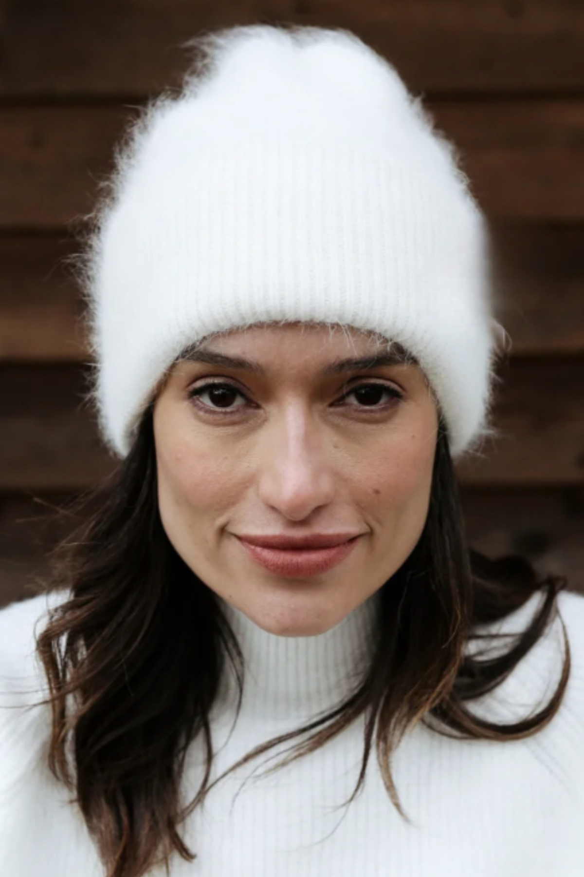 White 2024 winter hat