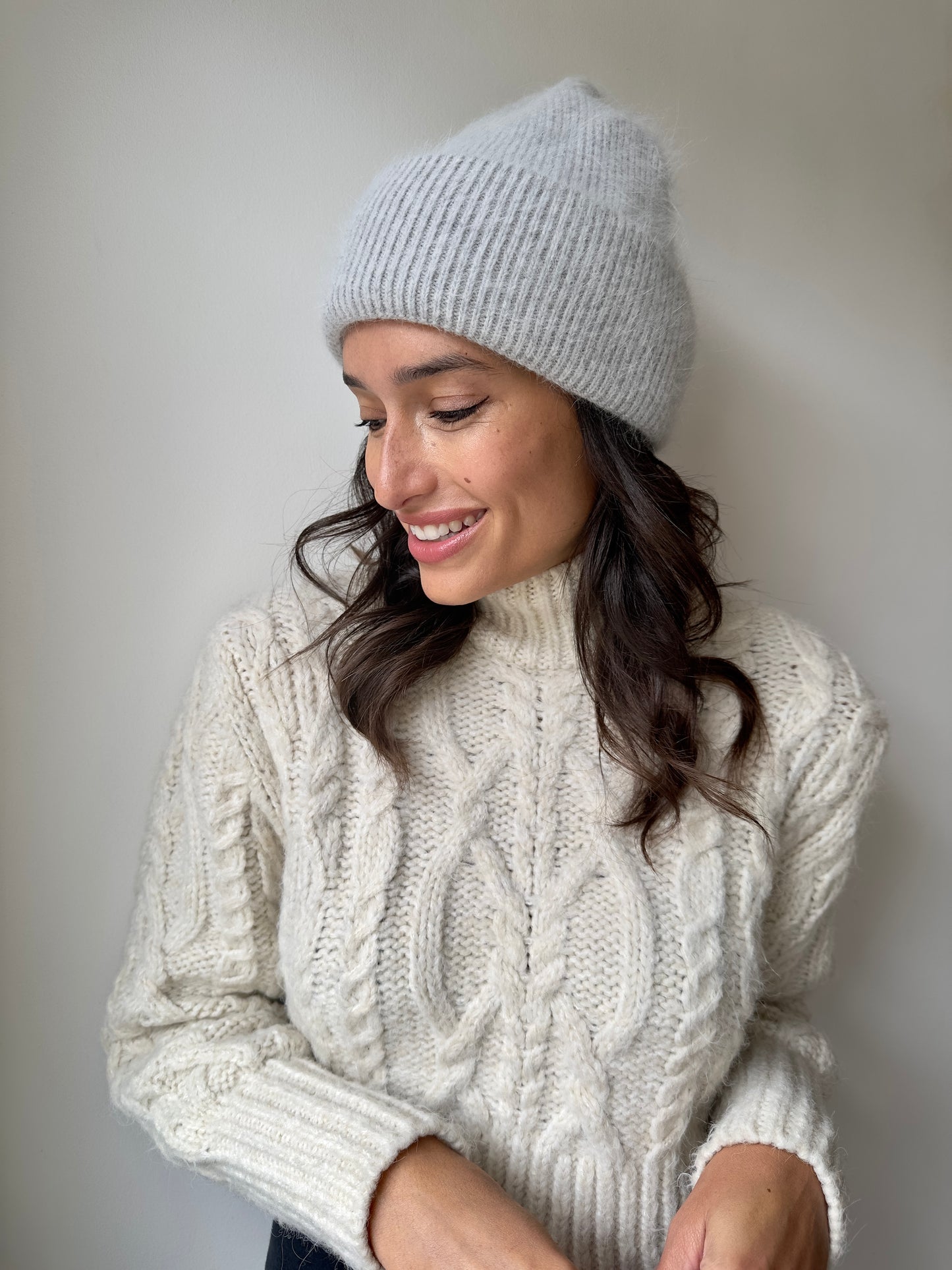 Angora Beanie Grey