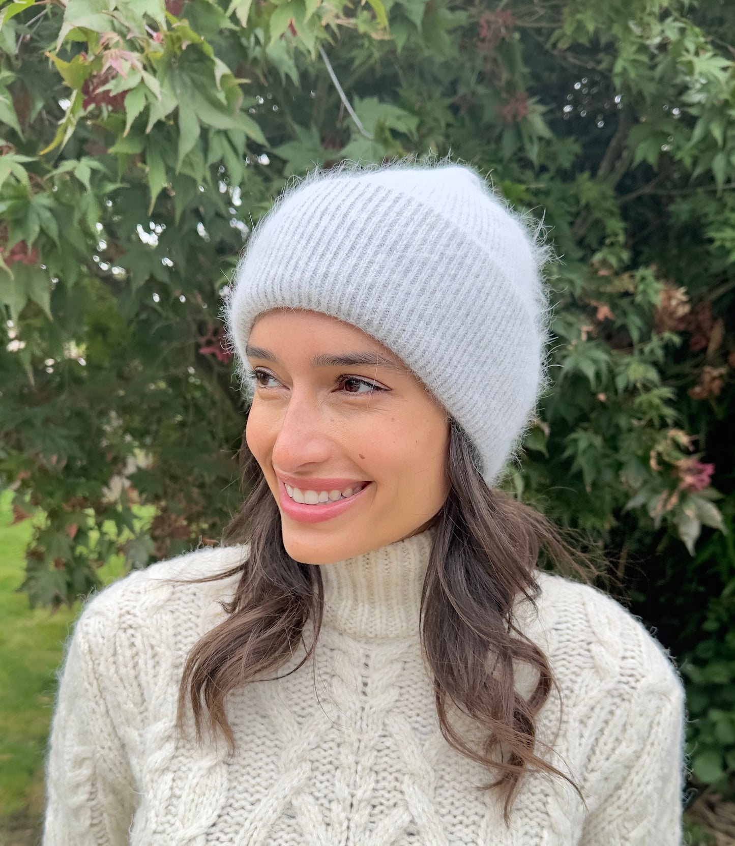 Angora Beanie Grey