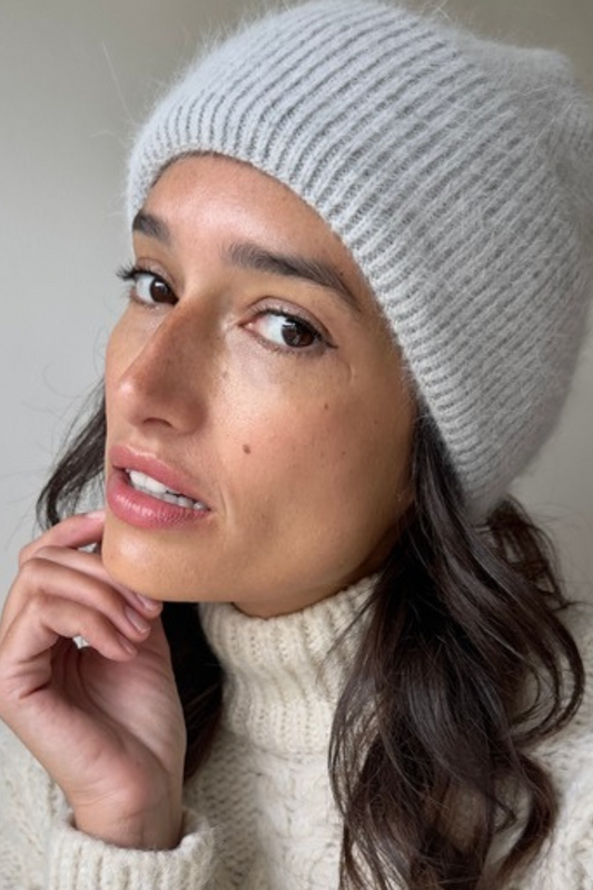 Angora Beanie Grey